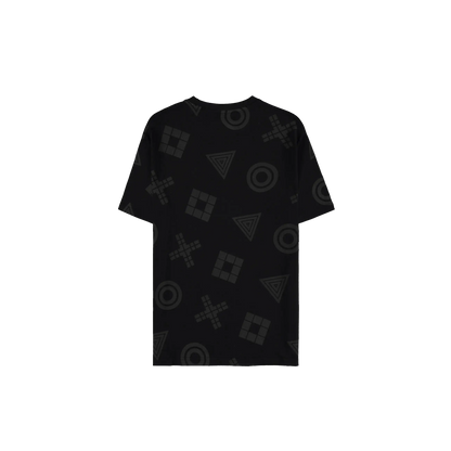 PlayStation - AOP Short Sleeved T-shirt (Black) - KOODOO