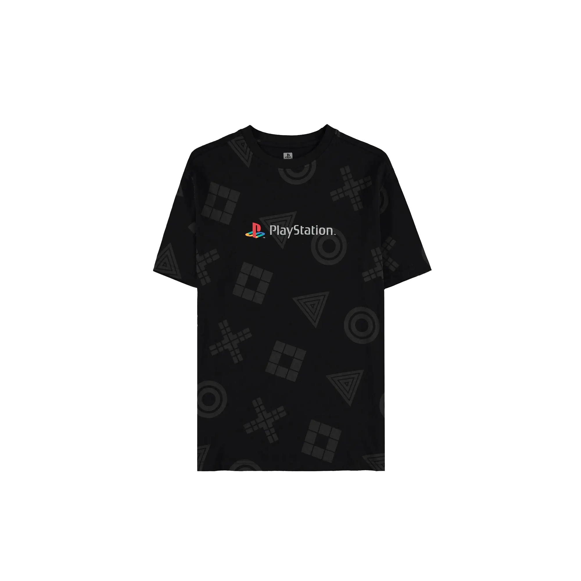 PlayStation - AOP Short Sleeved T-shirt (Black) - KOODOO 