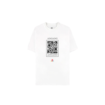 PlayStation - Icons Short Sleeved T-shirt (White) - KOODOO