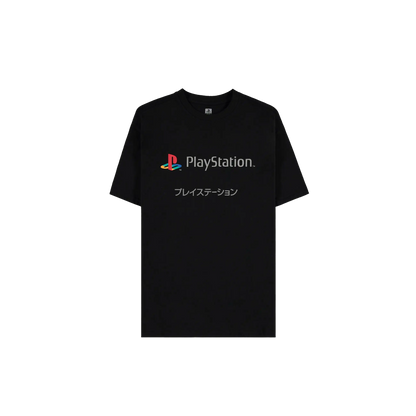 PlayStation - Japenese Short Sleeved T-shirt (Black) - KOODOO