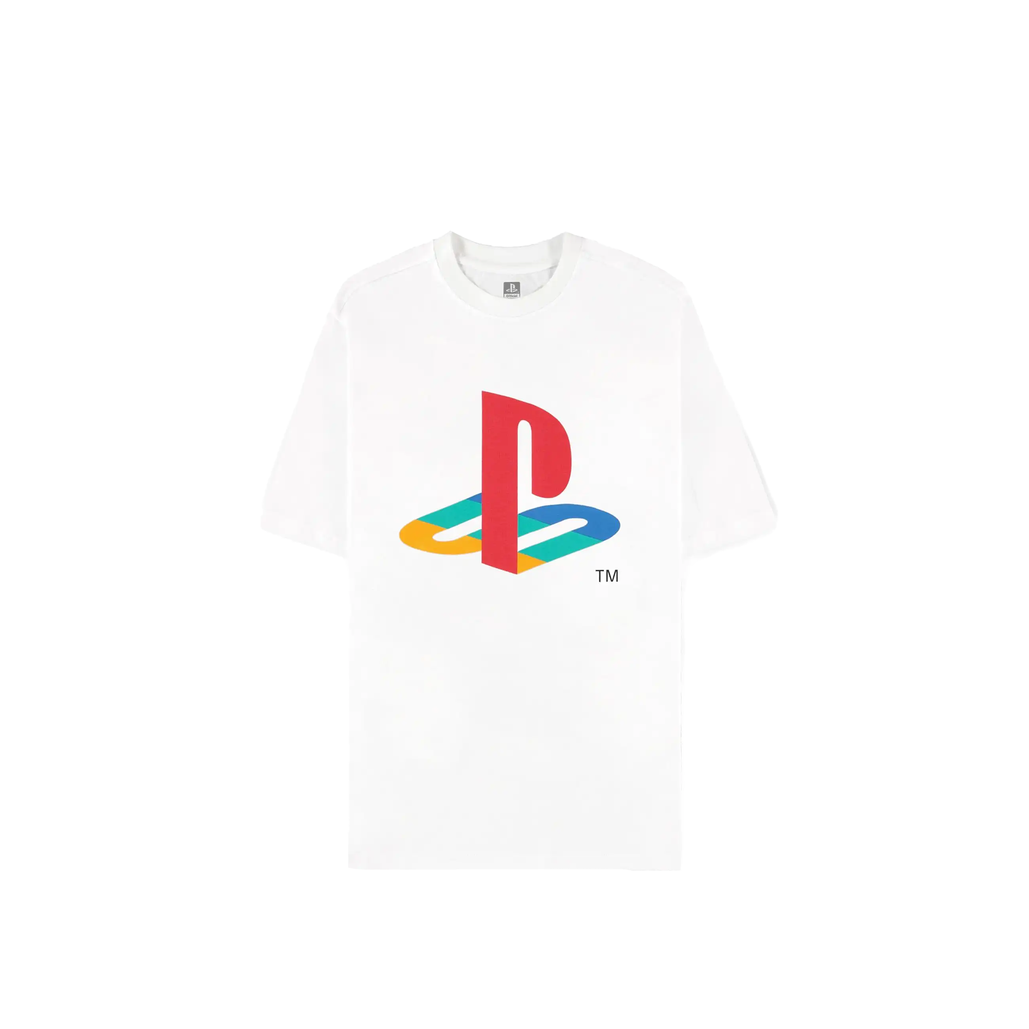 PlayStation - Symbols Short Sleeved T-shirt (Loose Fit) (White) - KOODOO