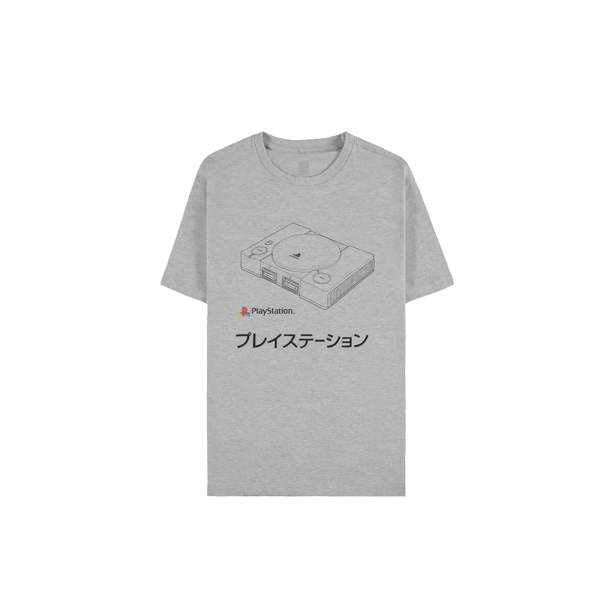 PlayStation - O.G Console Short Sleeved T-shirt (Grey) - KOODOO