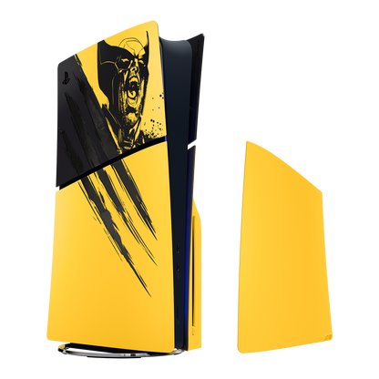 PlayStation 5 Console Covers – Marvel’s Wolverine Battle Yellow Limited Edition - KOODOO