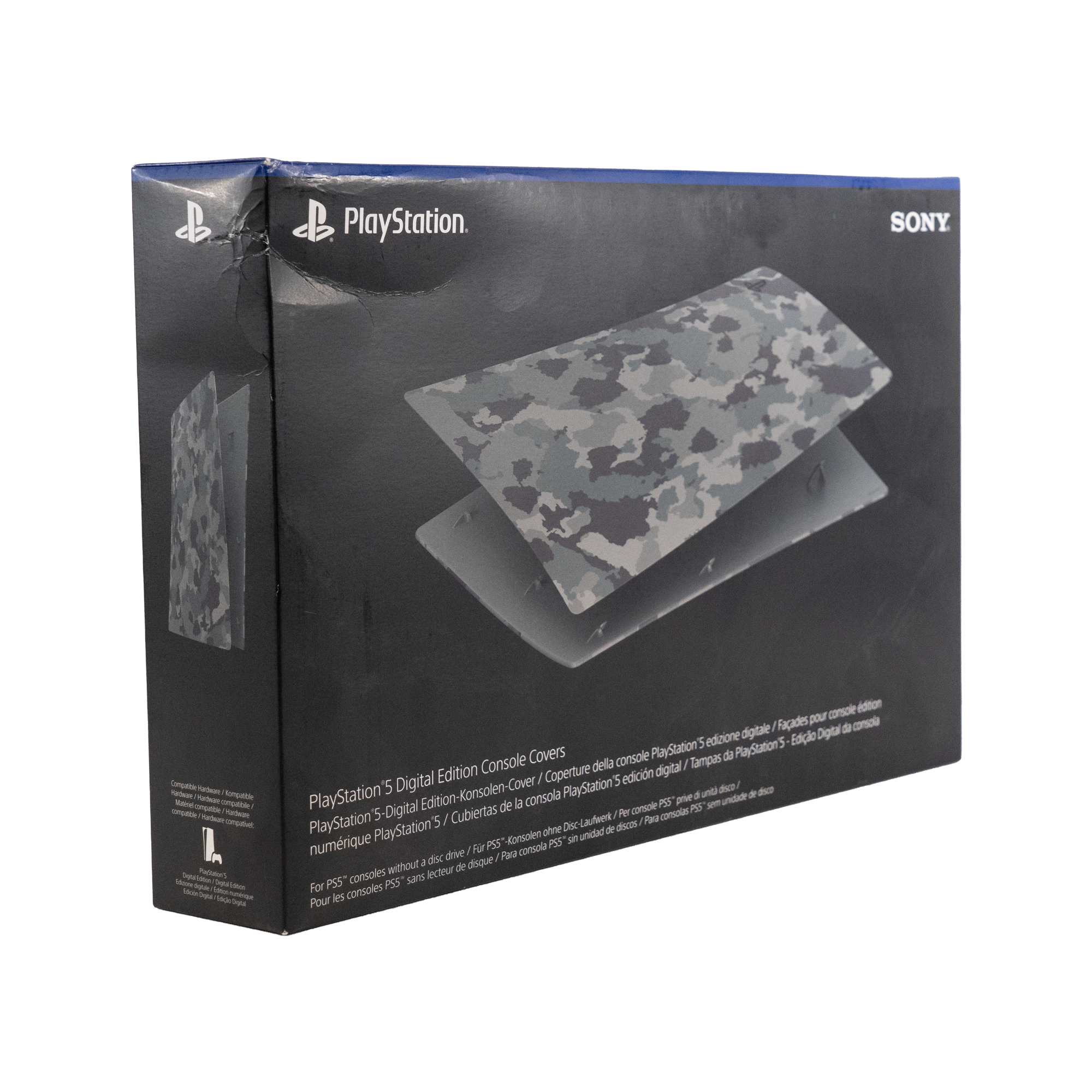 PlayStation 5 Digital Edition Cover - Grey Camouflage - CODE RED Markdowns - KOODOO