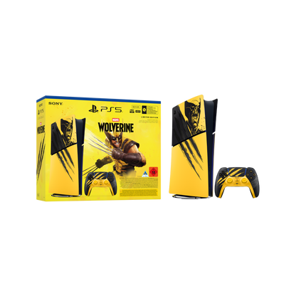 PlayStation 5 Digital Edition – Marvel’s Wolverine  Battle Yellow Limited Edition Bundle - KOODOO