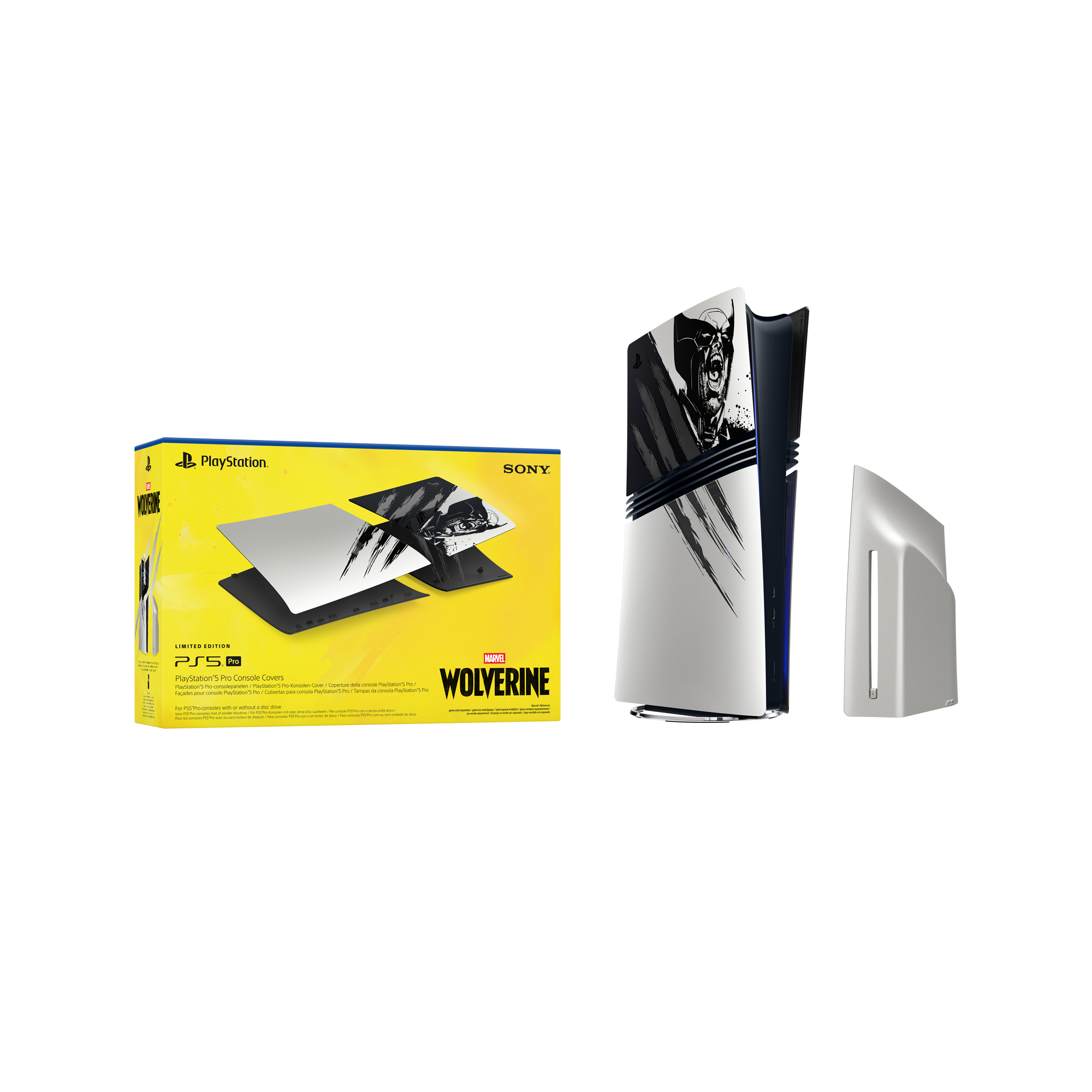 PlayStation 5 Pro Console Covers – Marvel’s Wolverine Adamantium - KOODOO