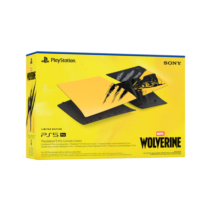 PlayStation 5 Pro Console Covers – Marvel’s Wolverine Battle Yellow Limited Edition - KOODOO