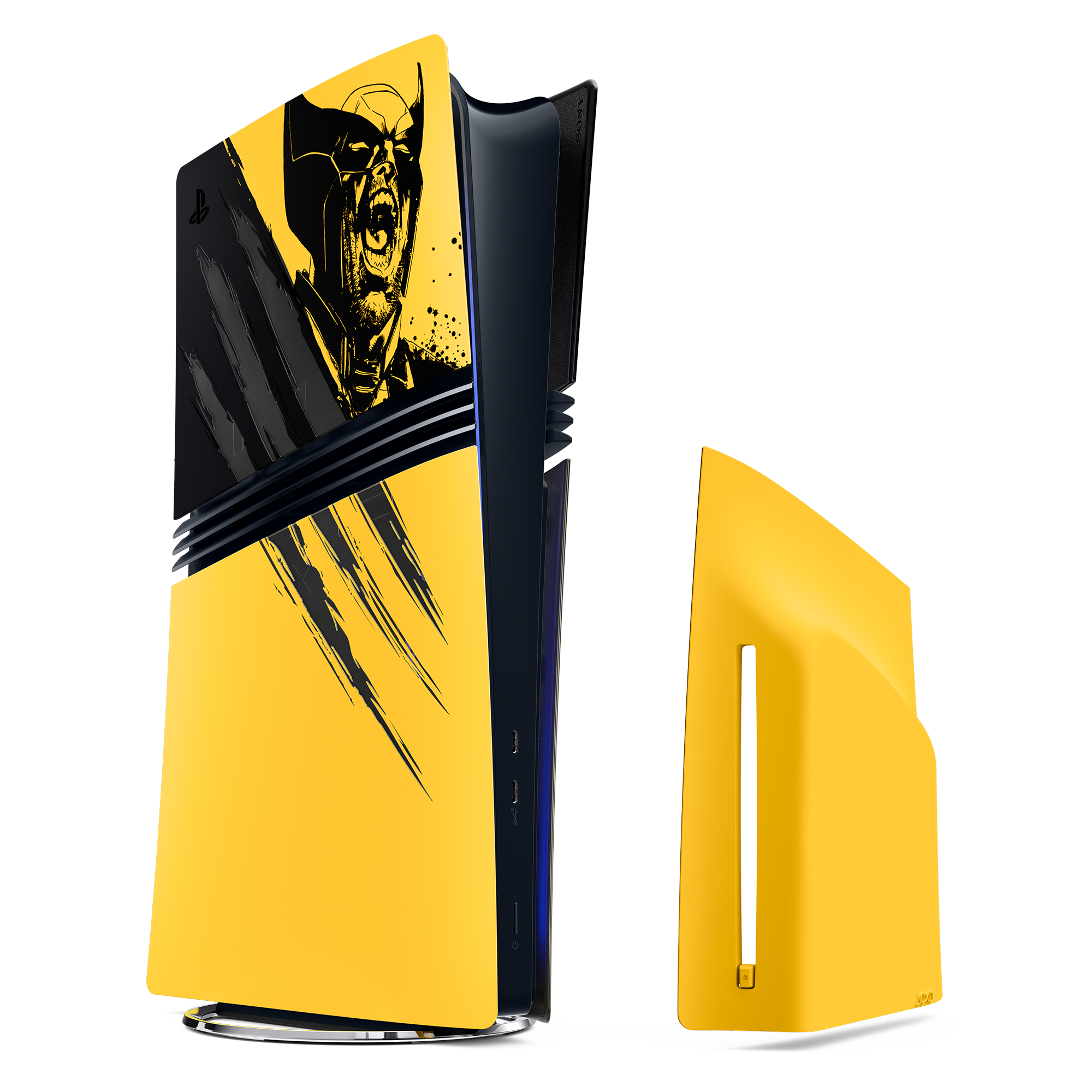 PlayStation 5 Pro Console Covers – Marvel’s Wolverine Battle Yellow Limited Edition - KOODOO