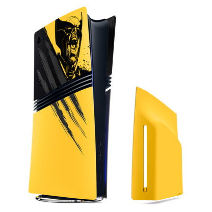 PlayStation 5 Pro Console Covers – Marvel’s Wolverine Battle Yellow Limited Edition - KOODOO
