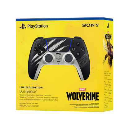 PlayStation 5 (PS5) DualSense Wireless Controller - Marvel’s Wolverine Adamantium Limited Edition - KOODOO