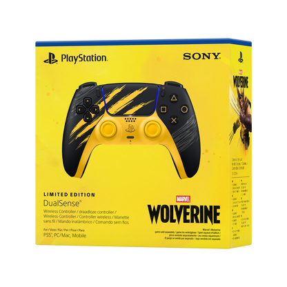 PlayStation 5 (PS5) DualSense Wireless Controller - Marvel’s Wolverine Battle Yellow Limited Edition - KOODOO