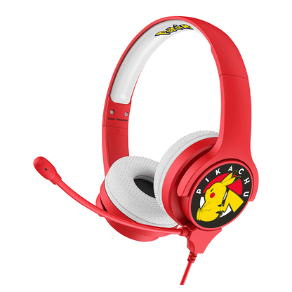 Pokémon Pikachu Red Kids Interactive Headphones - KOODOO