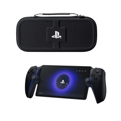 PlayStation Portal Remote Player - Midnight Black + Rigid Carry Pouch - KOODOO