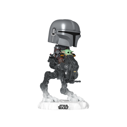 Funko Pop! Rides Deluxe: Star Wars: The Mandalorian and Grogu in Imperial Remnant AT-RT - KOODOO