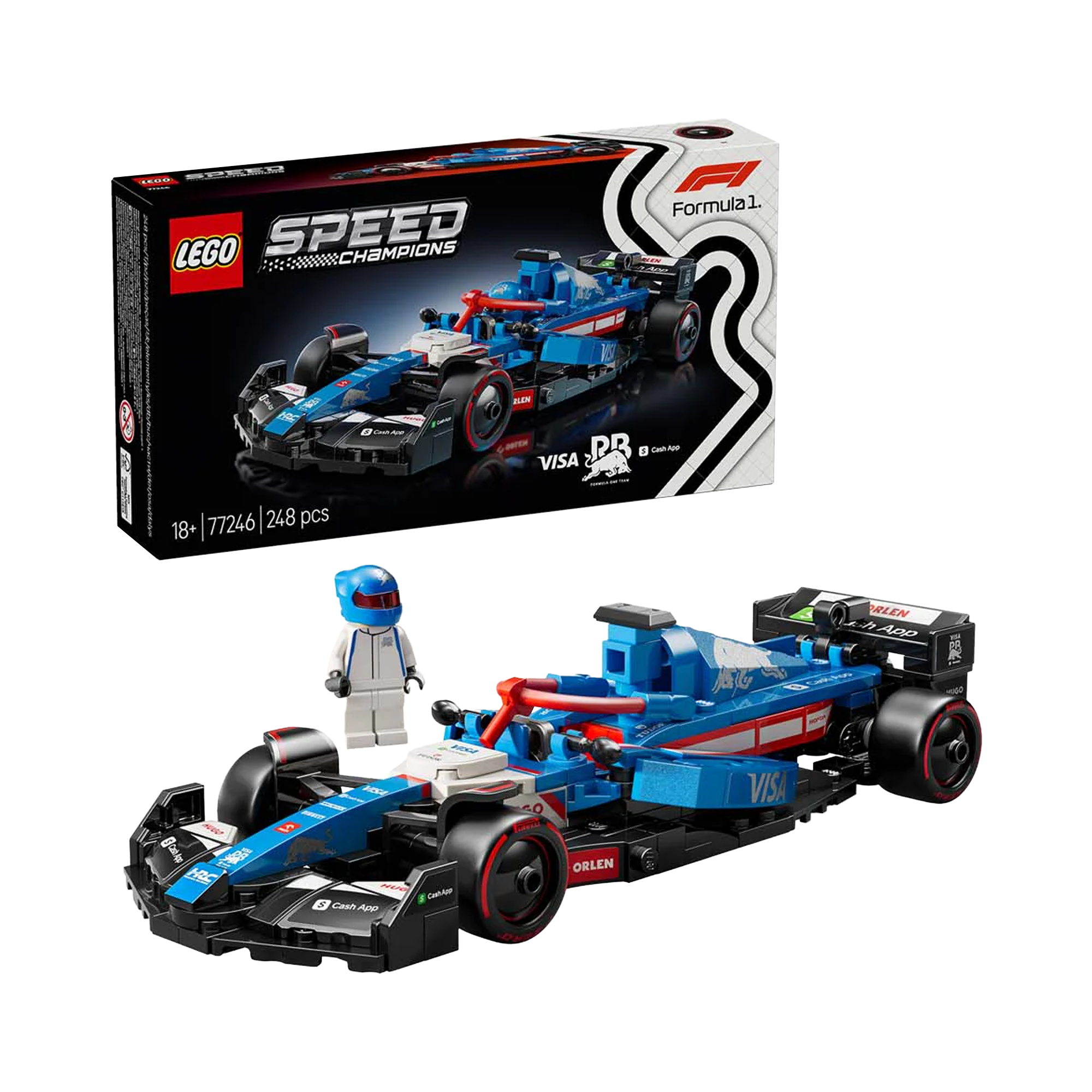 LEGO: Speed Champions Visa Cash App RB VCARB 01 F1 Race Car (77246) - KOODOO