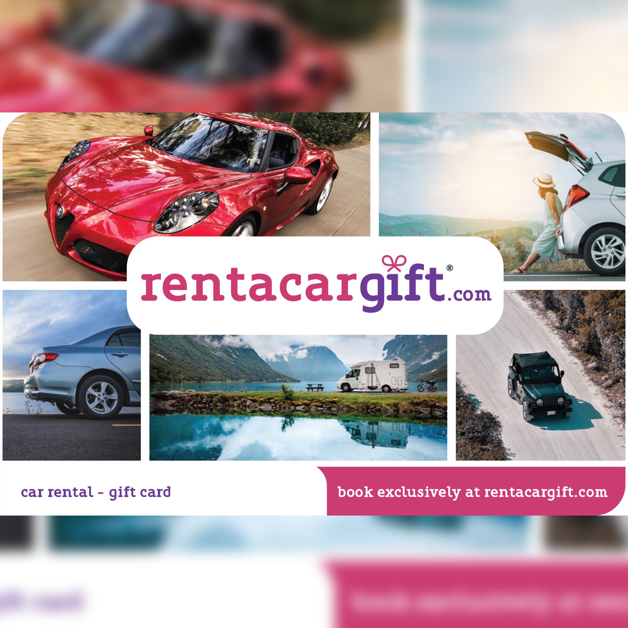 Rentacar Gift R 500 - R 5000 Digital code will be emailed - KOODOO