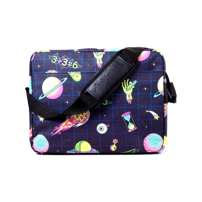 Rick And Morty - Space AOP With Flock Print Messenger Bag - KOODOO