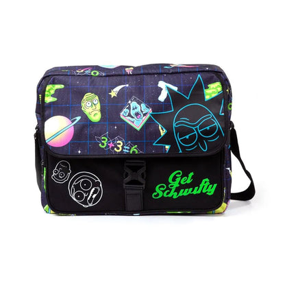 Rick And Morty - Space AOP With Flock Print Messenger Bag - KOODOO