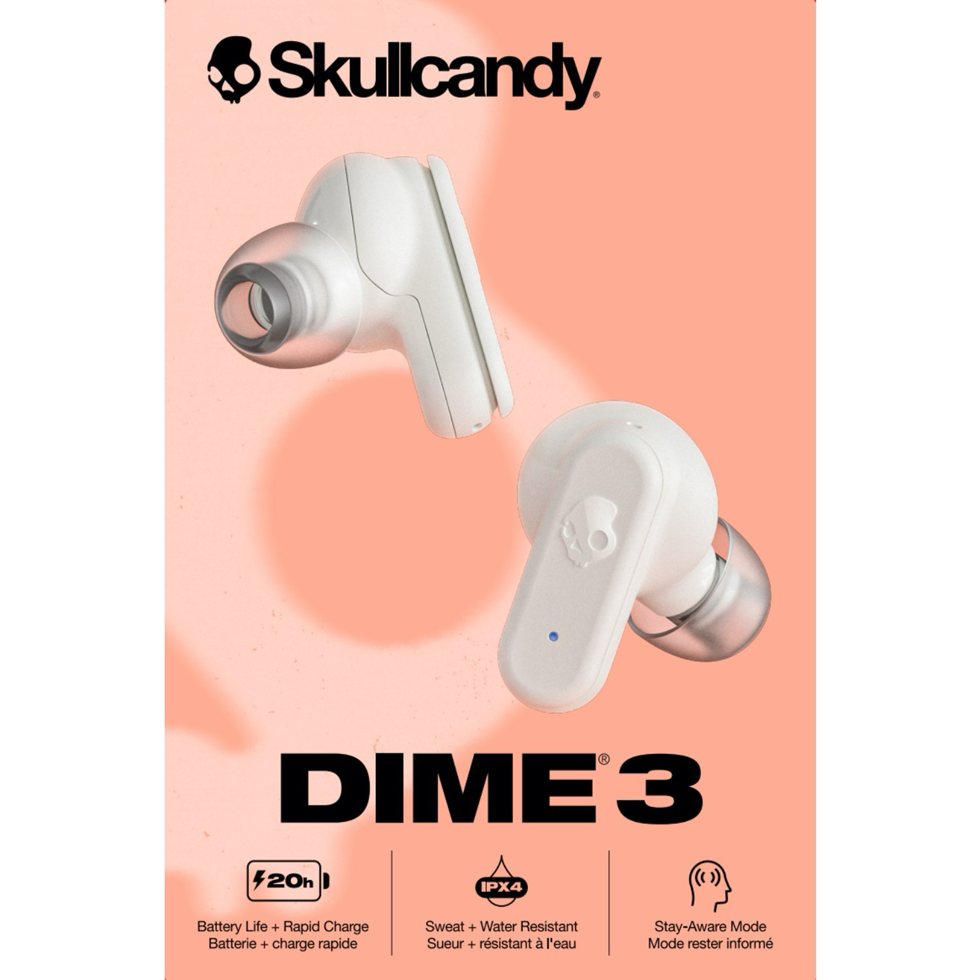 Skullcandy Dime 3 True Wireless Earbuds - Bone - KOODOO