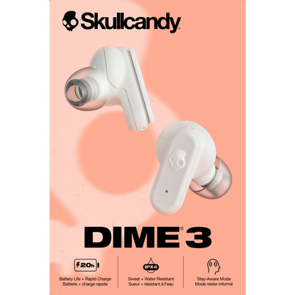 Skullcandy Dime 3 True Wireless Earbuds - Bone - KOODOO