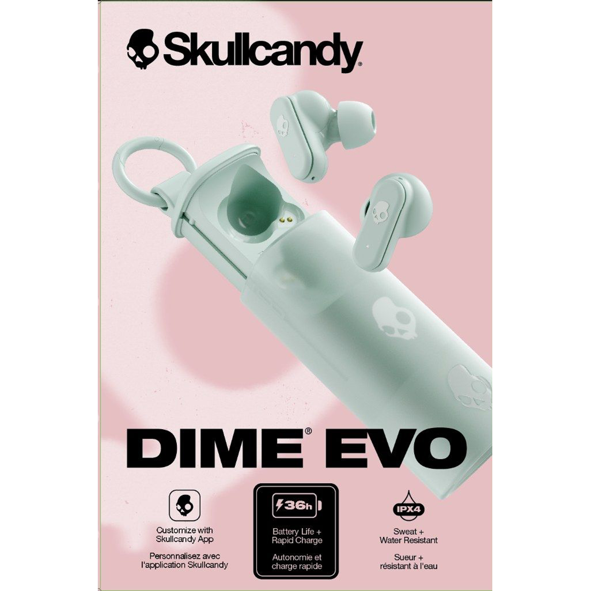 Skullcandy Dime Evo True Wireless Earbuds - Preppy Sage - KOODOO