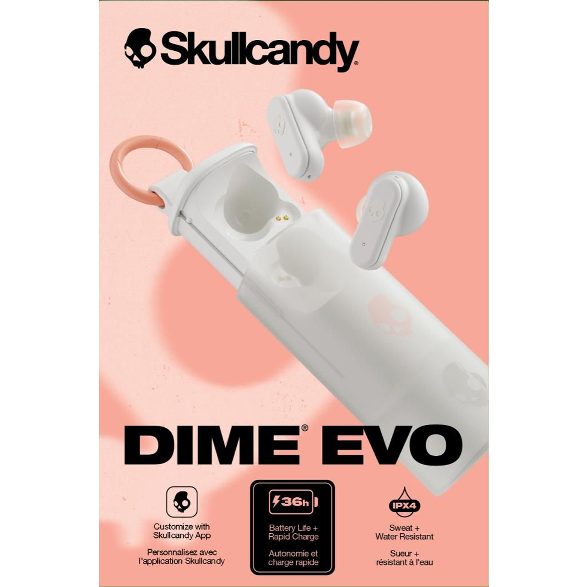 Skullcandy Dime Evo True Wireless Earbuds - Bone - KOODOO