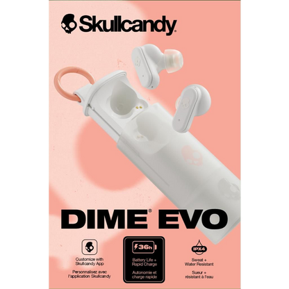 Skullcandy Dime Evo True Wireless Earbuds - Bone - KOODOO