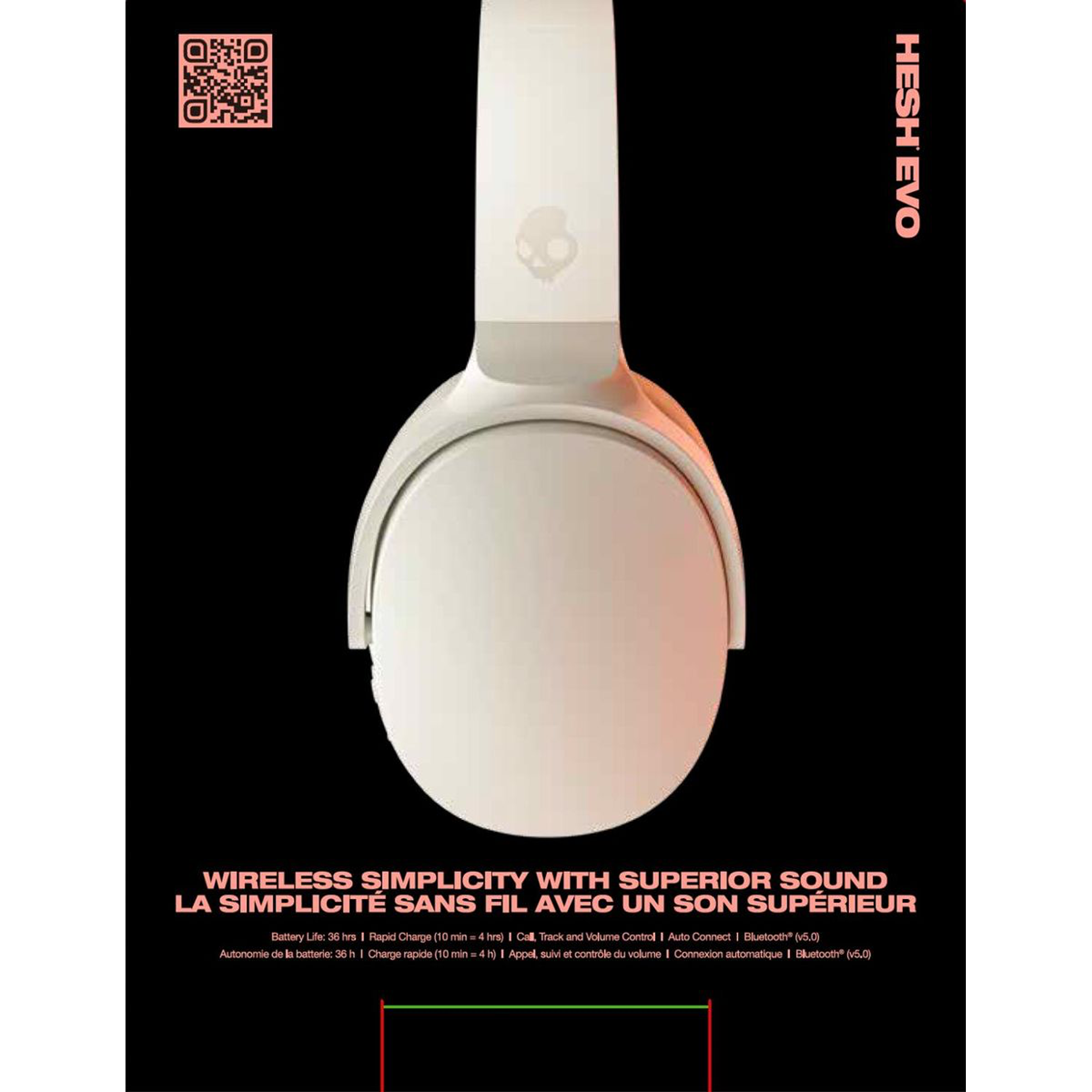 Skullcandy Hesh Evo Wireless Headphones - Bone - KOODOO