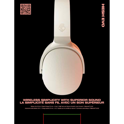 Skullcandy Hesh Evo Wireless Headphones - Bone - KOODOO