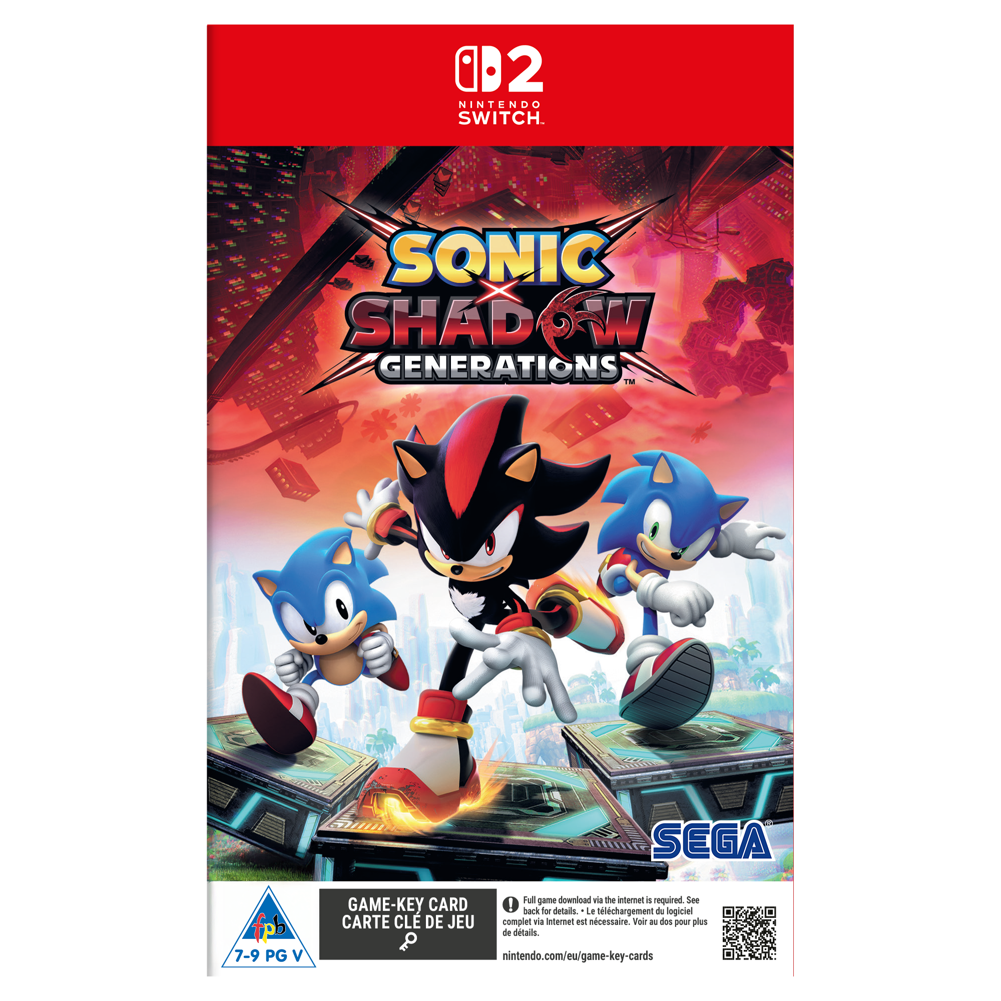 Sonic X Shadow Generations (NS2) - Game-Key Card - KOODOO