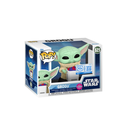 Funko Pop! Star Wars: The Mandalorian and Grogu - Grogu with Snacks (Flocked - Special Edition) -KOODOO