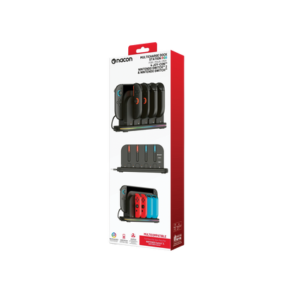 Multi Charge Station RGB For 4 Joy-Con Nintendo Switch 2 & Nintendo Switch - KOODOO