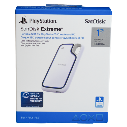 SanDisk Extreme Portable 1TB SSD for PlayStation 5 console and PC - KOODOO