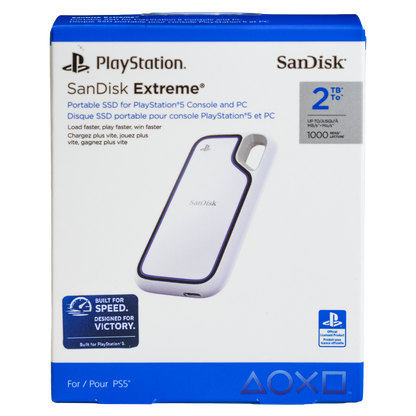 SanDisk Extreme Portable 2TB SSD for PlayStation 5 console and PC - KOODOO