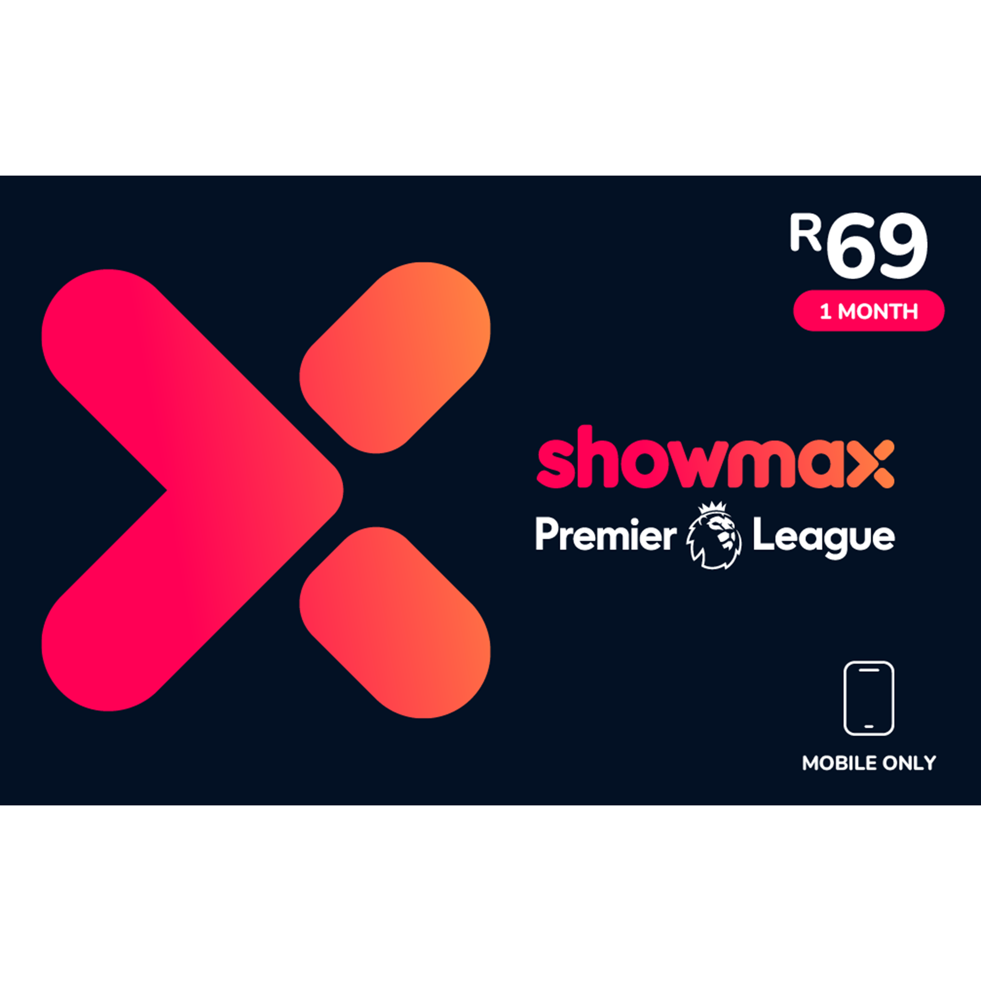 Showmax Premier League Mobile Only - Digital code will be emailed