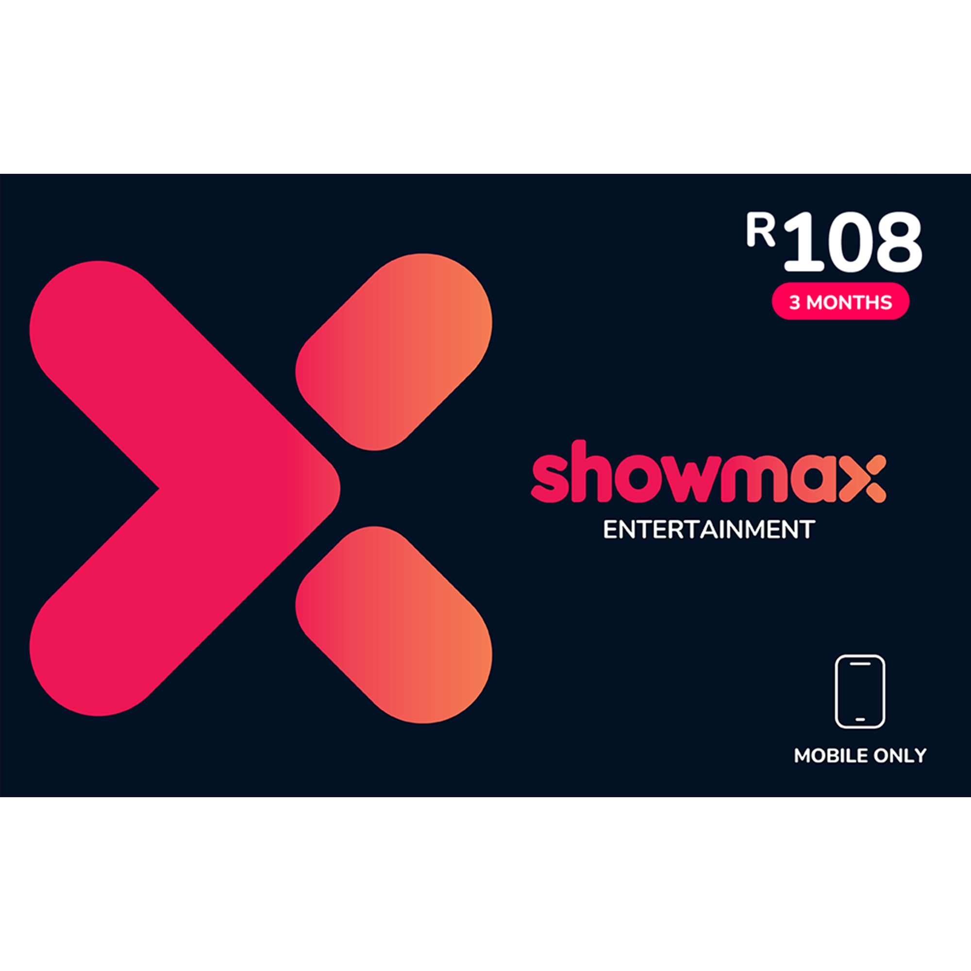 Showmax General Entertainment Mobile Only - Digital code will be emailed