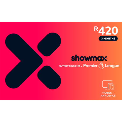 Showmax Entertainment+ Premier League Mobile - Digital code will be emailed