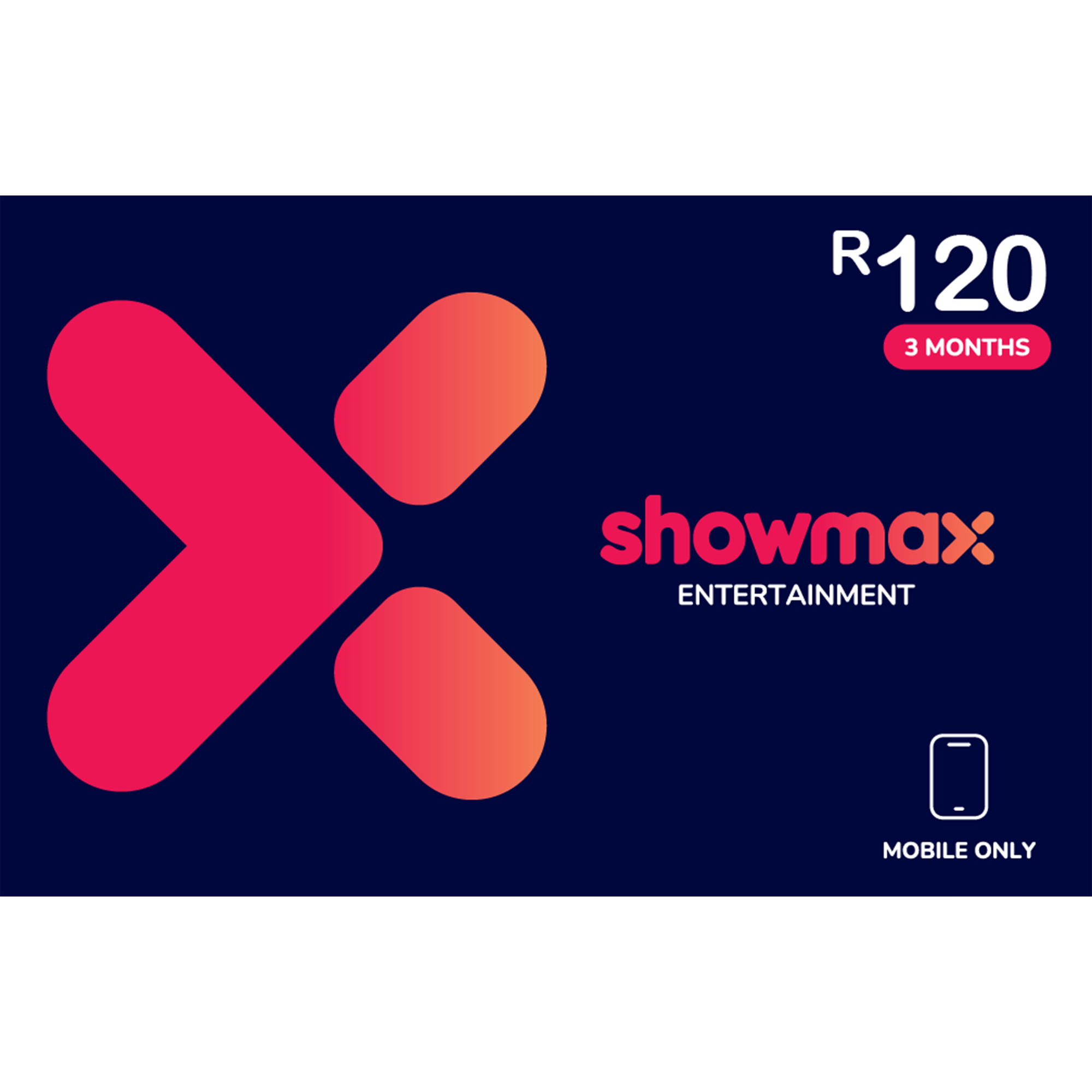 Showmax General Entertainment Mobile Only - Digital code will be emailed