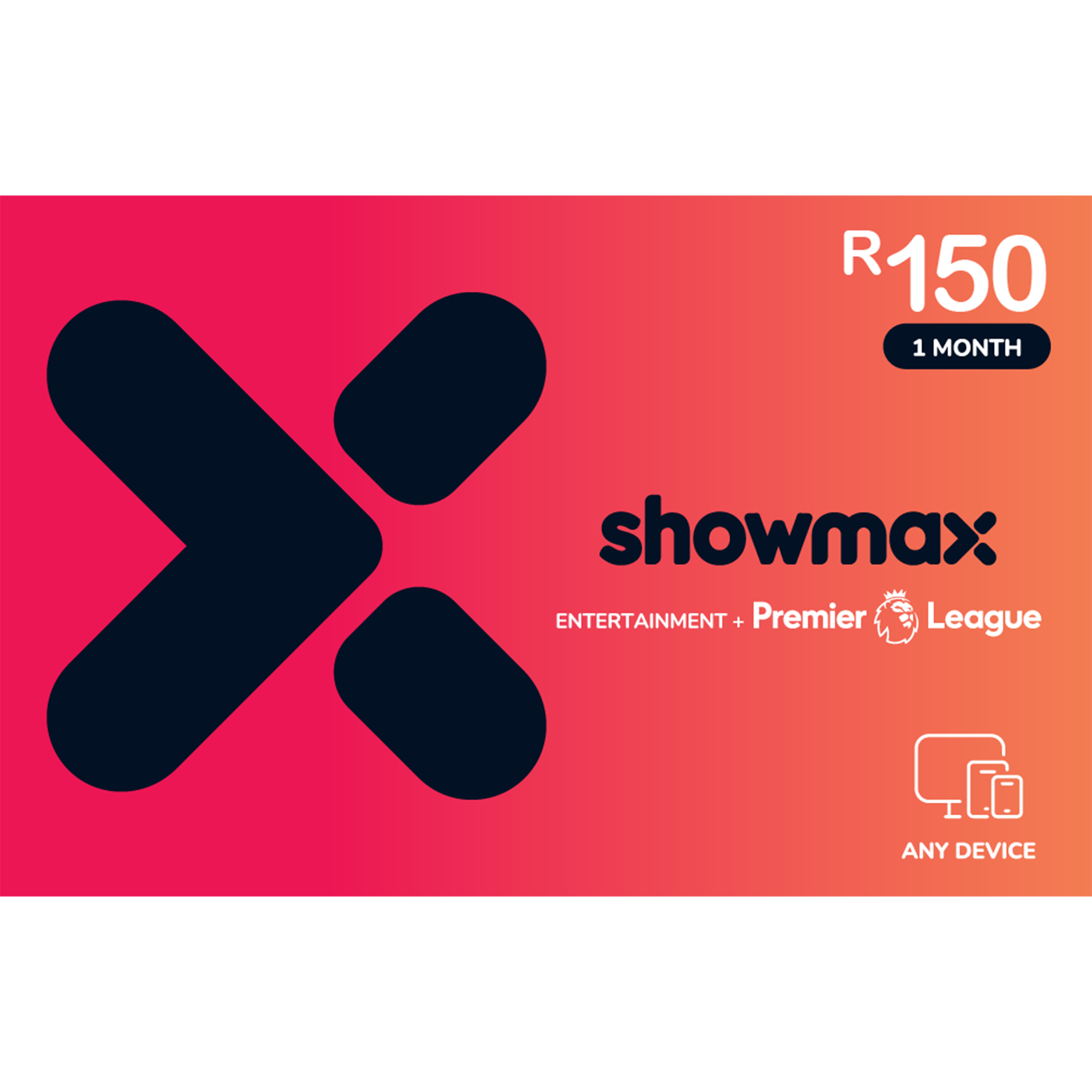 Showmax Entertainment+ Premier League Mobile - Digital code will be emailed