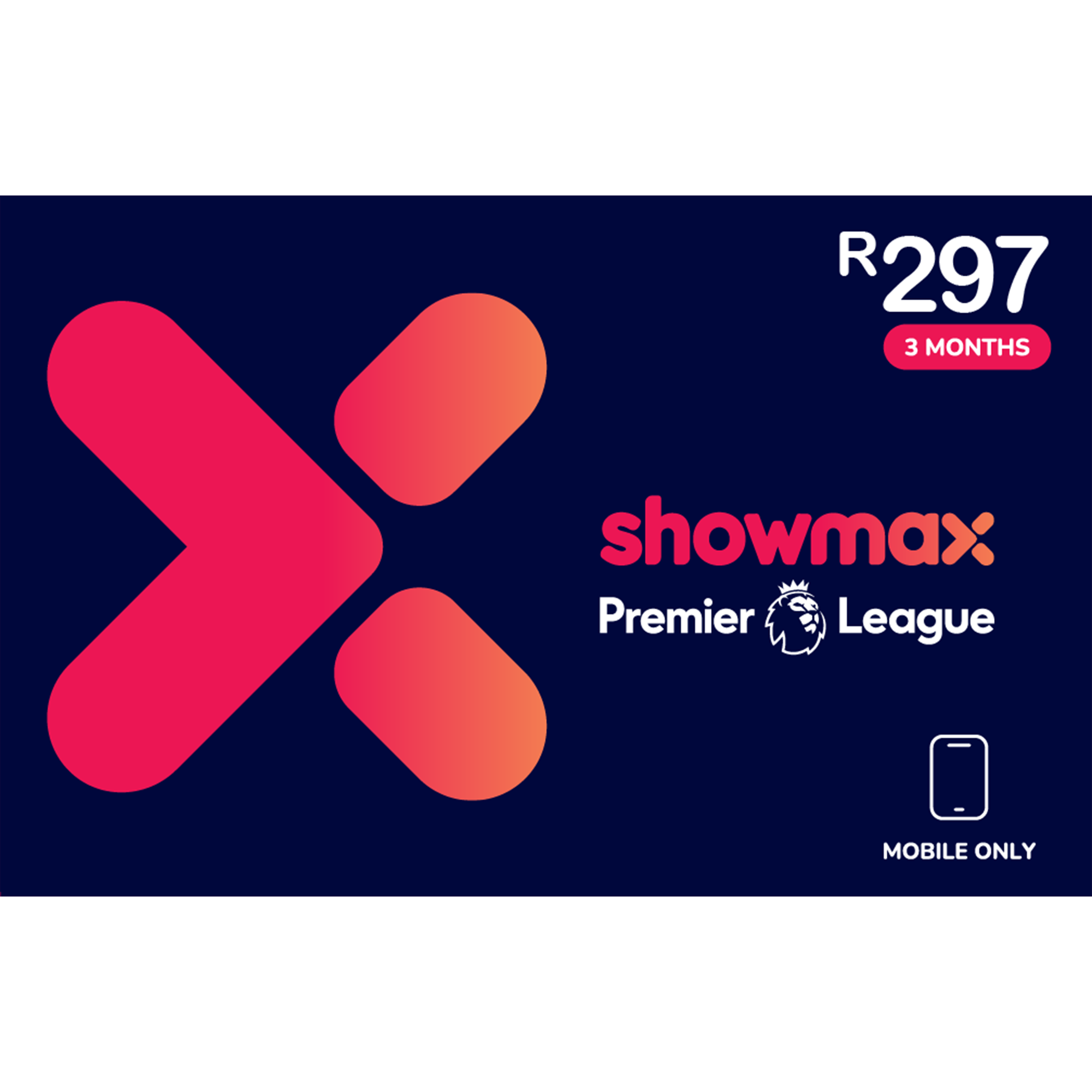 Showmax Premier League Mobile Only - Digital code will be emailed