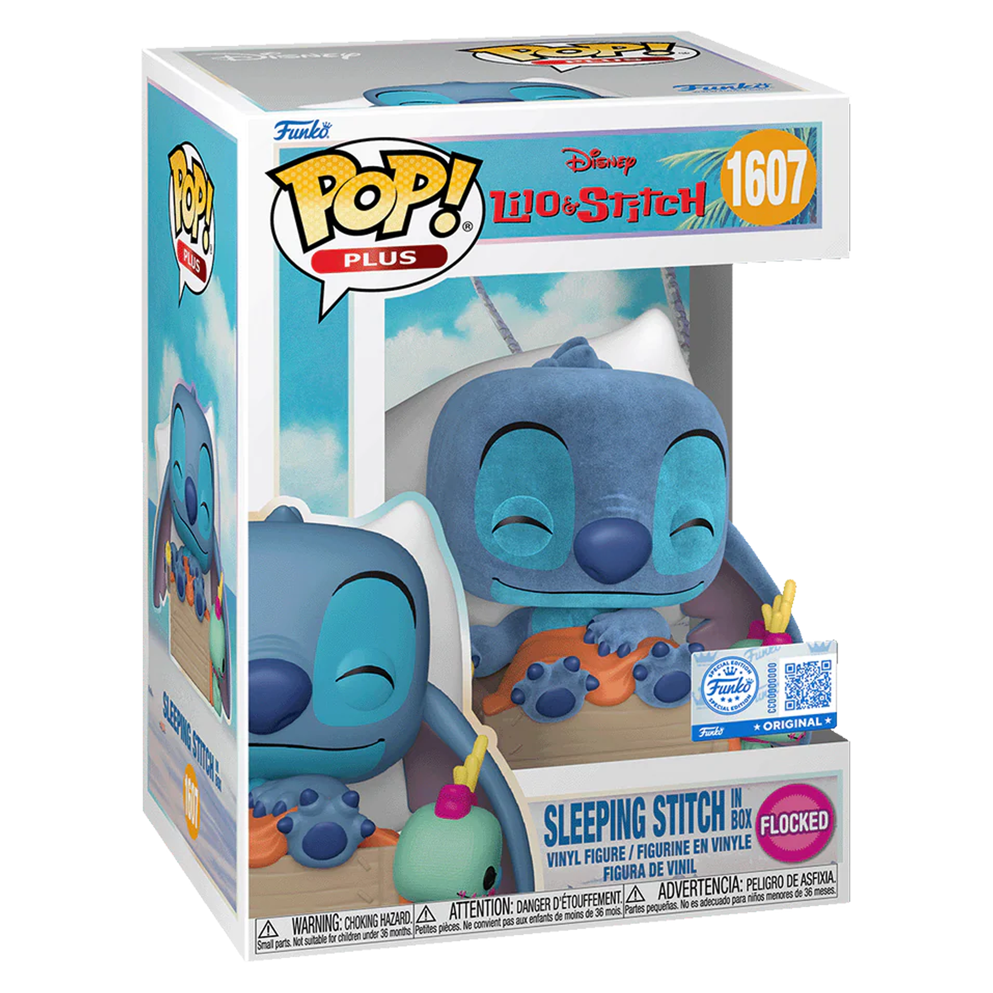 Funko Pop! Plus: Disney Lilo & Stitch - Sleeping Stitch In Box (Flocked - Special Edition) - KOODOO