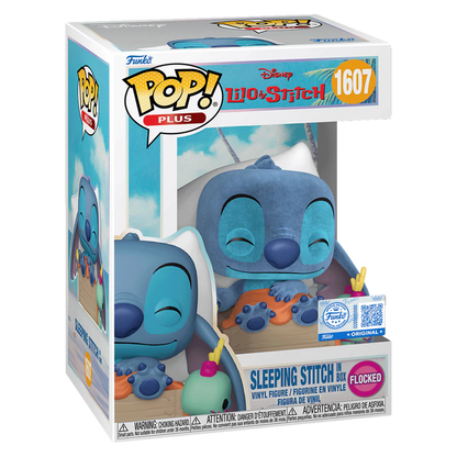 Funko Pop! Plus: Disney Lilo & Stitch - Sleeping Stitch In Box (Flocked - Special Edition) - KOODOO