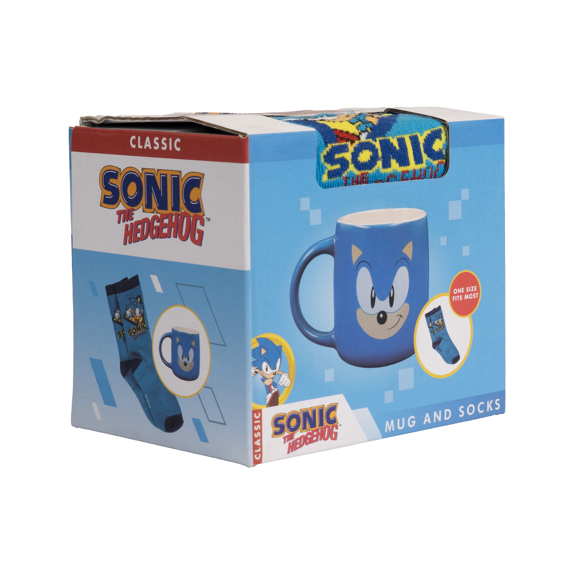 Sonic Mug and Sock Set - CODE RED Markdowns - KOODOO