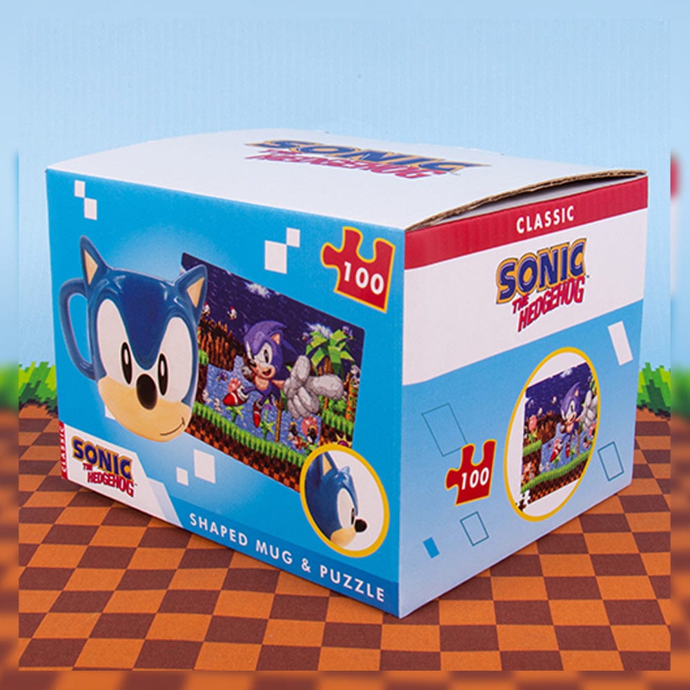 Sonic Shaped Mug & Puzzle Set - KOODOO