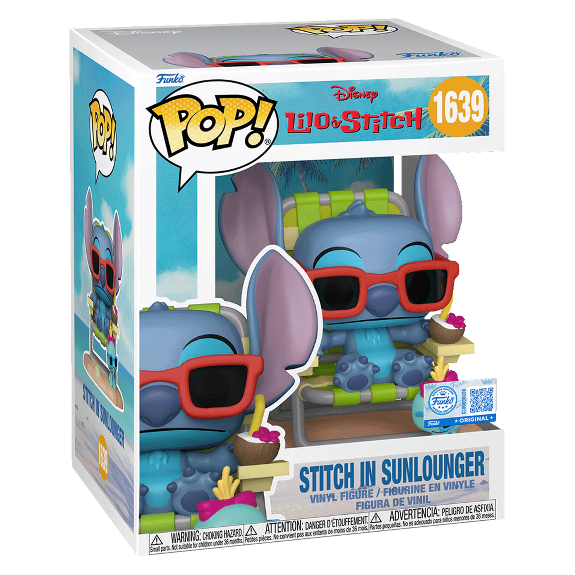 Funko Pop! Premium: Disney Lilo & Stitch - Stitch In Sunlounger (Special Edition) - KOODOO