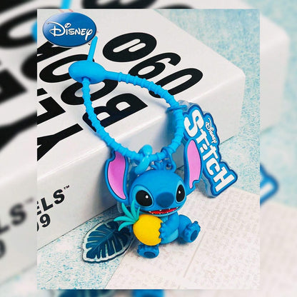 Stitch Holding a Pineapple PVC Keychain / Backpack Ornament - KOODOO