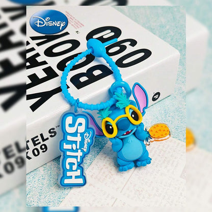 Stitch Wearing Glasses PVC Keychain / Backpack Ornament - KOODOO