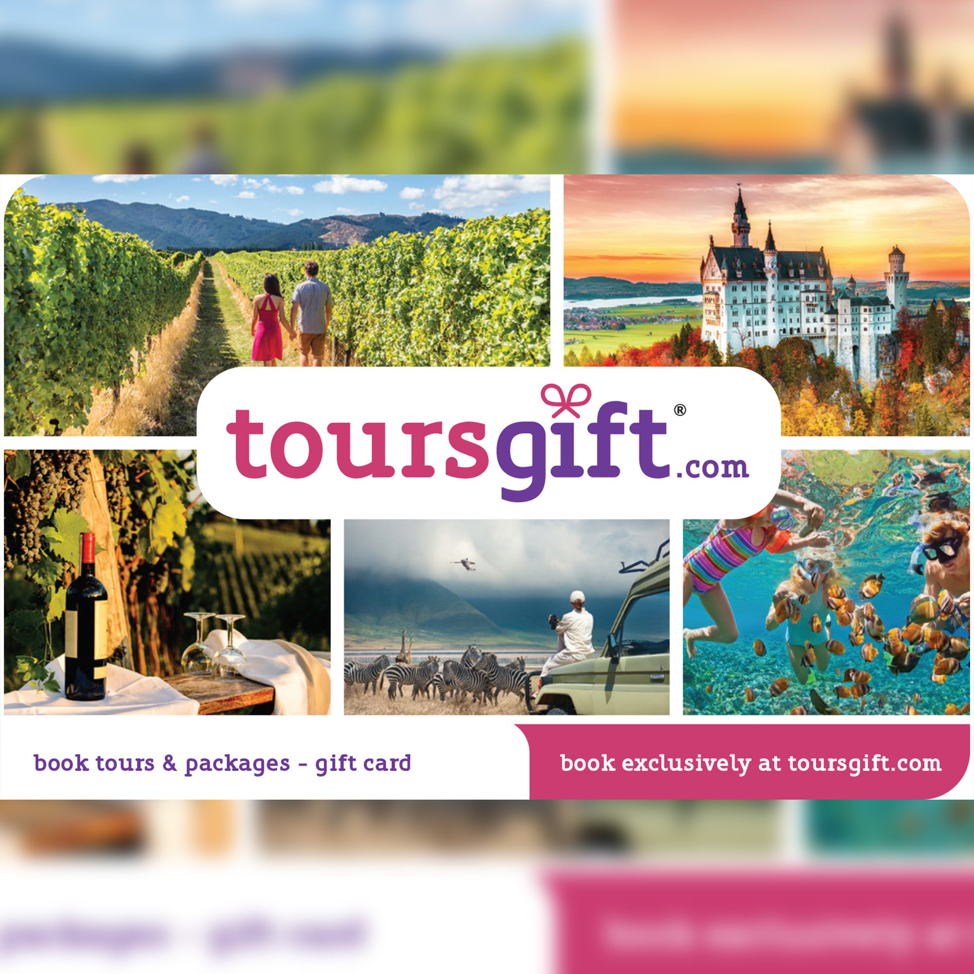 Tours Gift R 500 - R 5000 Digital code will be emailed - KOODOO