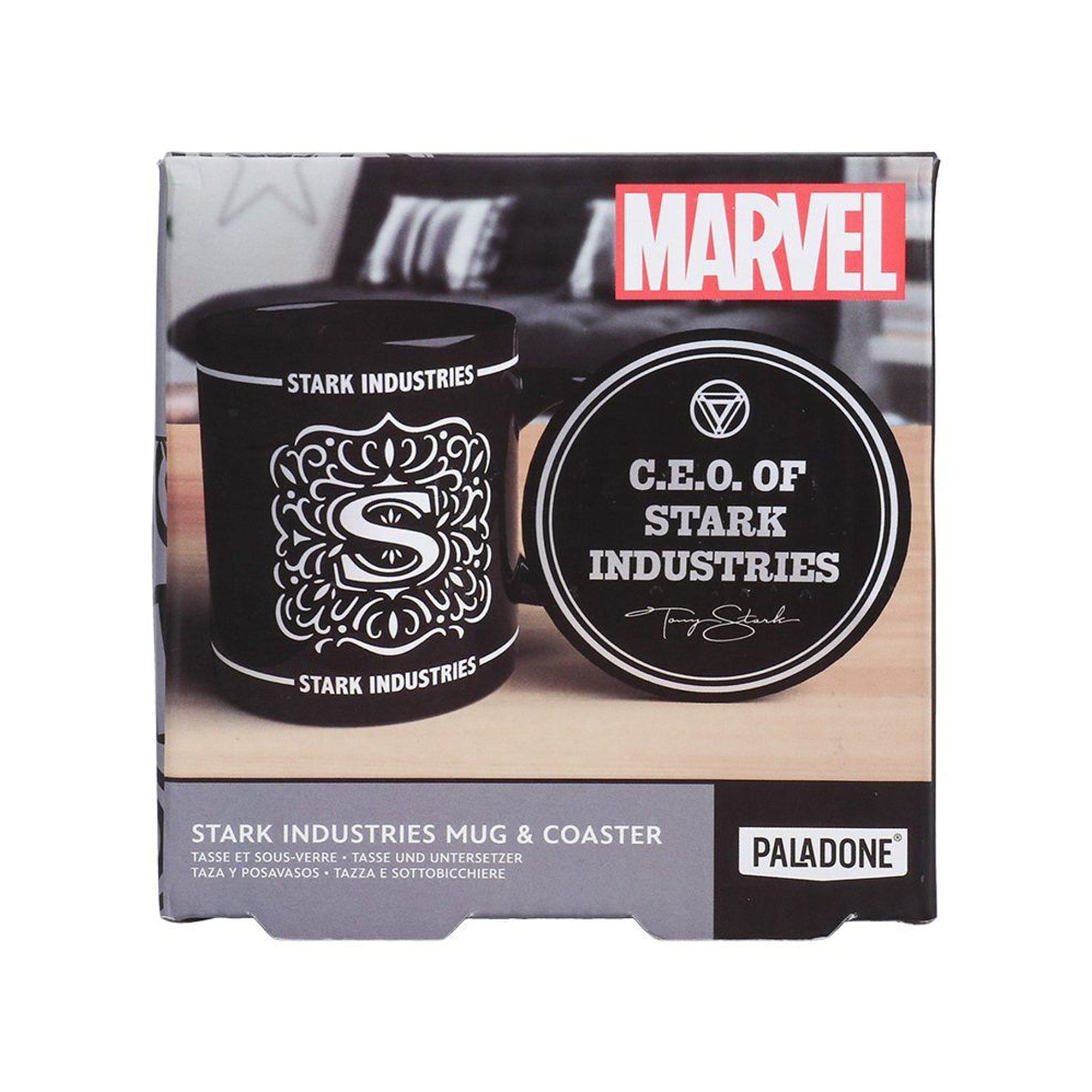 Stark Industries Tazza Bianca Da Caffè 0,33L | Regalo Ufficiale Iron Man Avengers