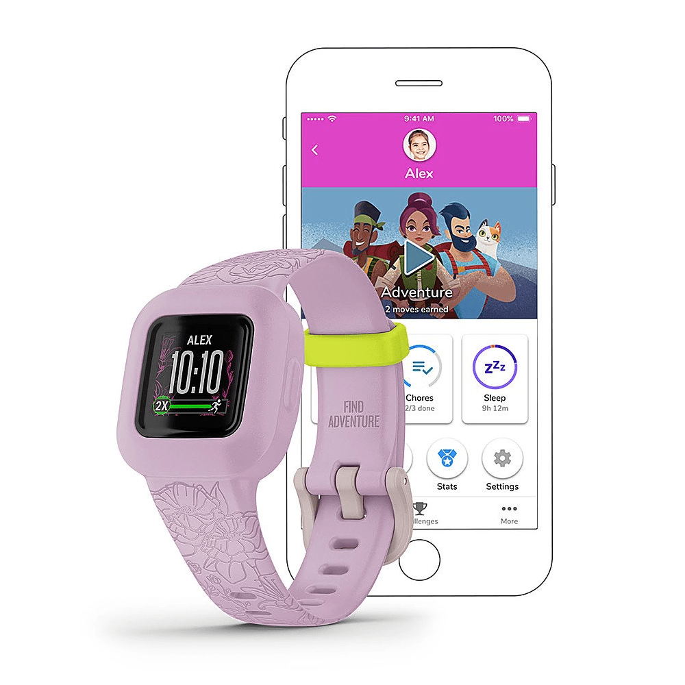 Garmin Vívofit jr. 3 - Lilac Floral  (010-02441-01) - KOODOO